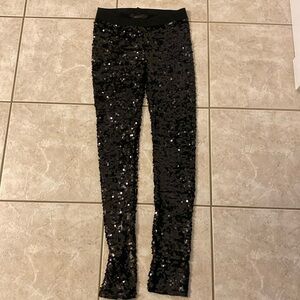 BCBG MaxAzria  Black Sequin Pants